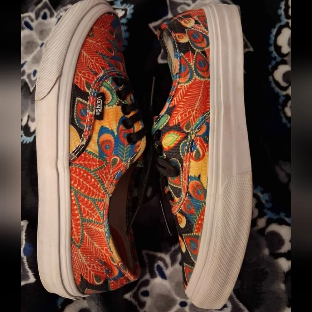 Vibrant Peacock Vans Womens 6 - Picture 3 of 8